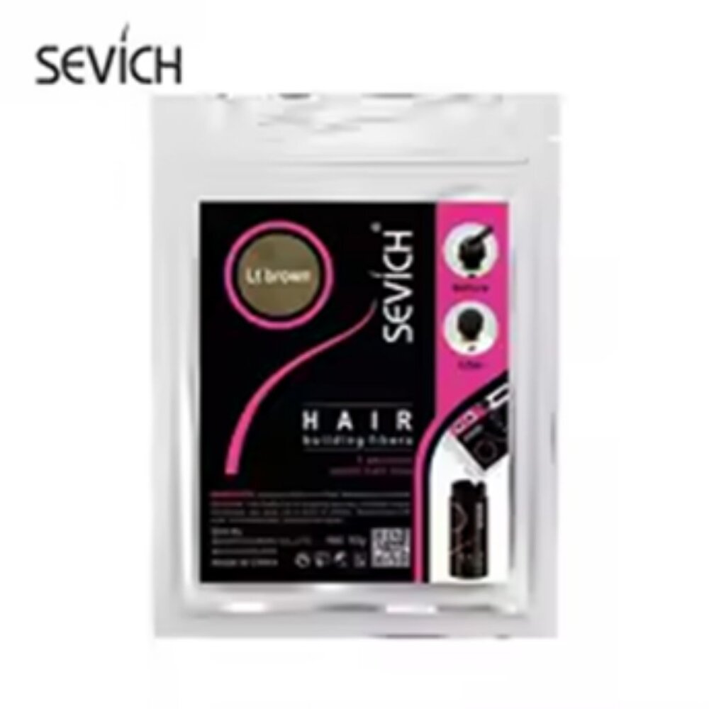 PROFESSIONAL PACK MED. BROWN Hair Fibers Refill  100g PLUS FREE BOTTLE - Picture 6 of 13